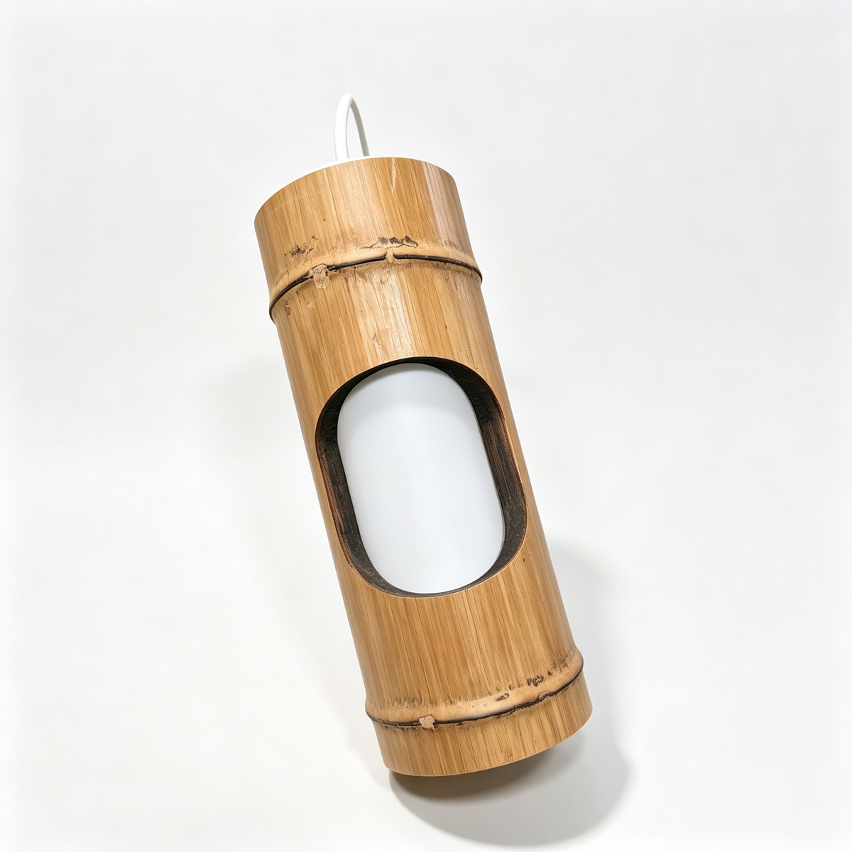 Natural Bamboo Carved Pendant Light