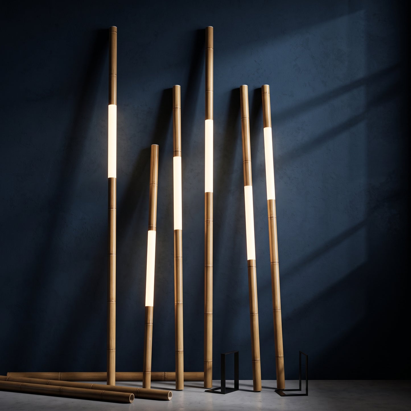 Aluminum Simulation Bamboo Light