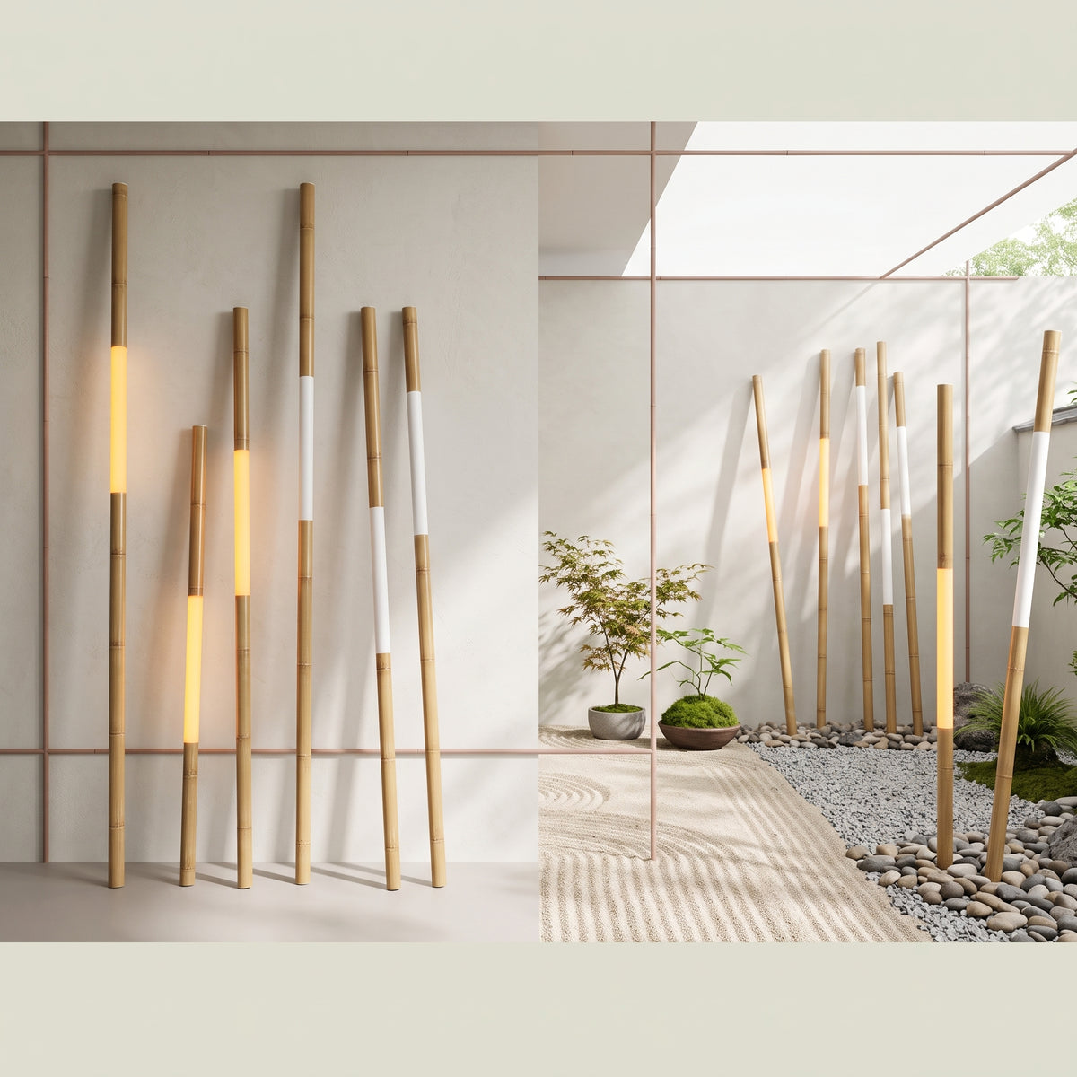 Aluminum Simulation Bamboo Light